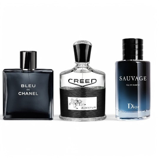 Combo di 3 profumi - Creed, Bleu de Chanel, Sauvage