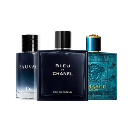 Combo di 3 profumi - Bleu de Chanel, Eros, Sauvage