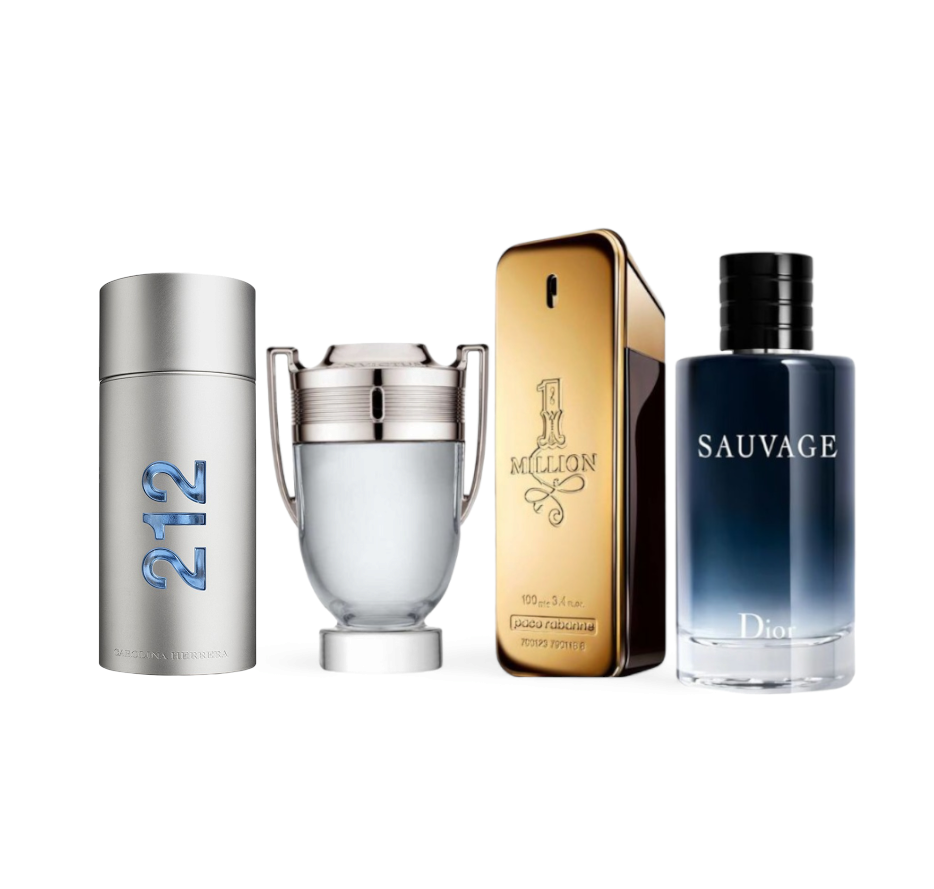 Combo di 4 profumi - 212, One Million, Invictus, Sauvage