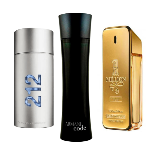 Combo di 3 profumi - 212 Men NYC, One Million, Armani Code Homme